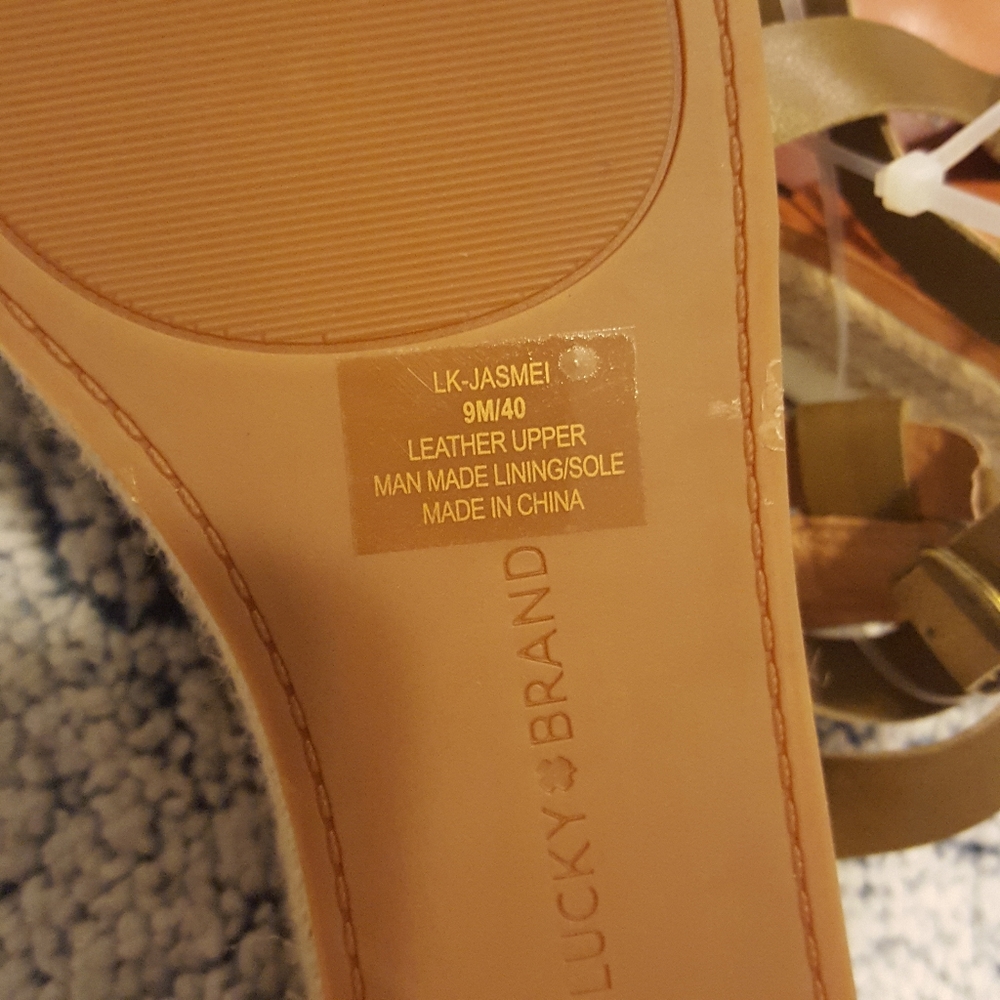 Lucky brand esparadille wedge sandals - Picture 8 of 8